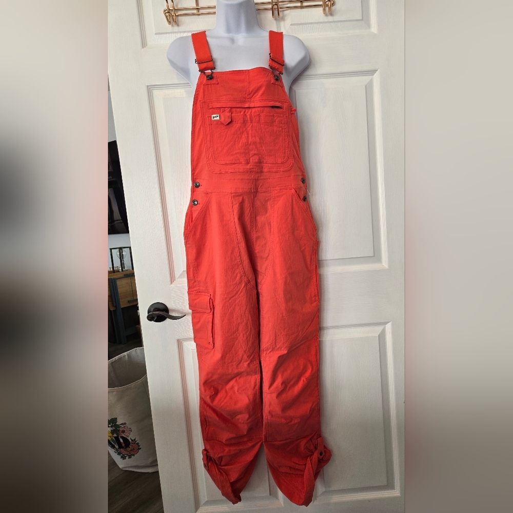 👩🏻‍🌾 DULUTH TRADING CO | Garden Heirloom Overalls Poppy  Red, sz XSx33 - Picture 3 of 8